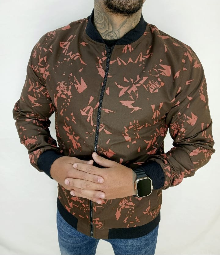 Chaqueta Bomber Estampada